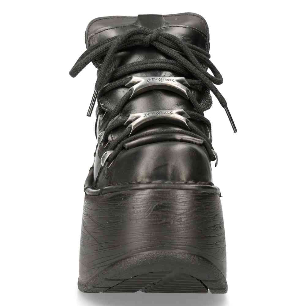 New Rock - M-106N-S77 Baskets Ã  plateforme - Noir